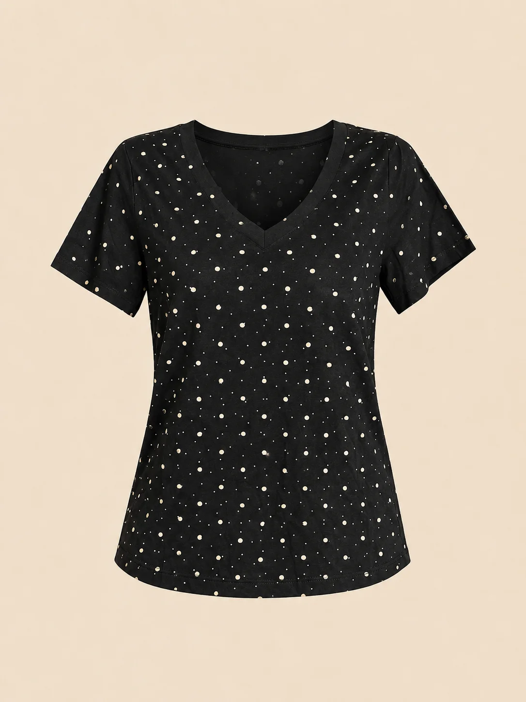 Blusa Casual con Puntos.